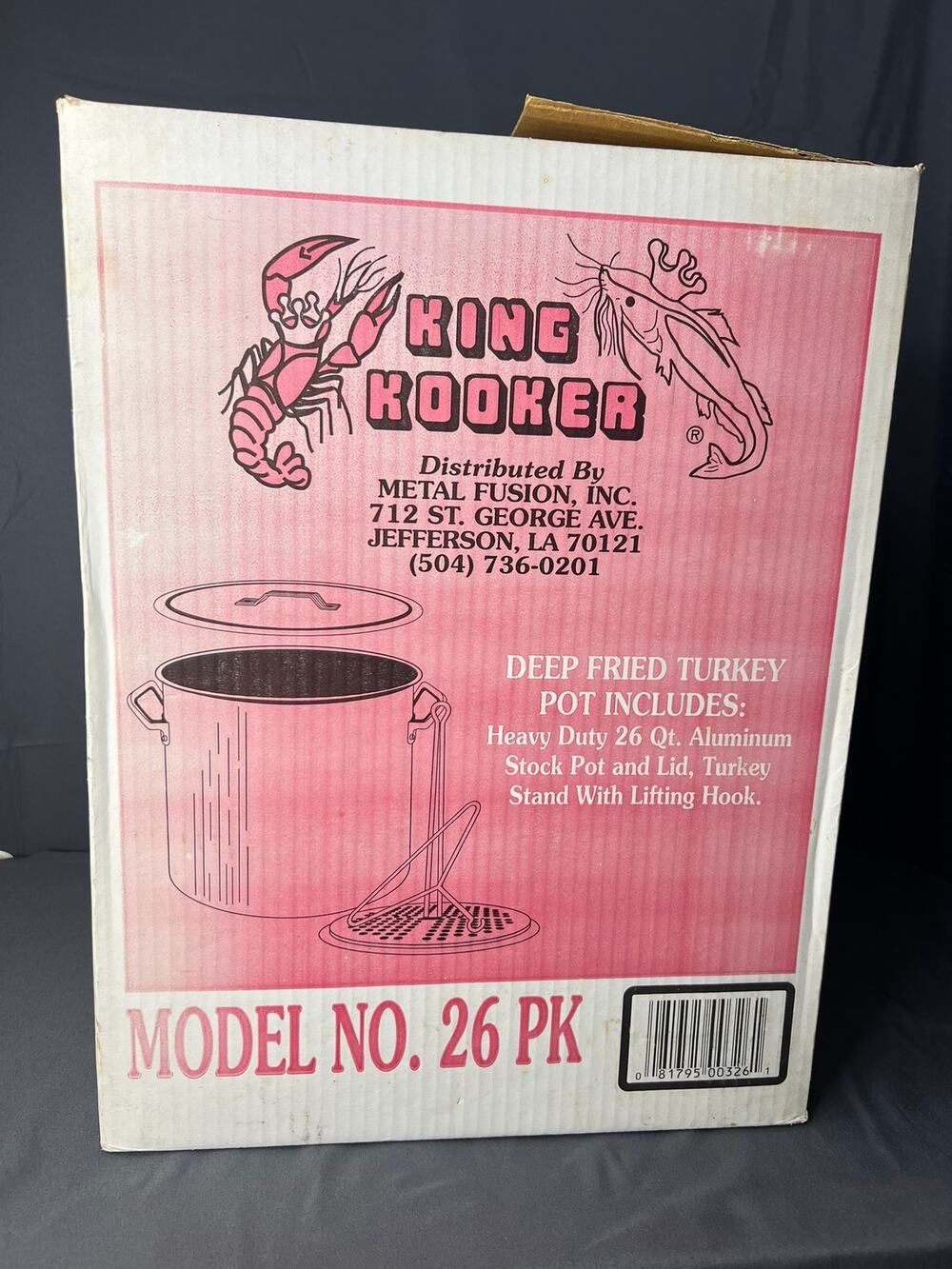 King Cooker Model 26- PK Boil Steam Deep Fry Pot Vintage
